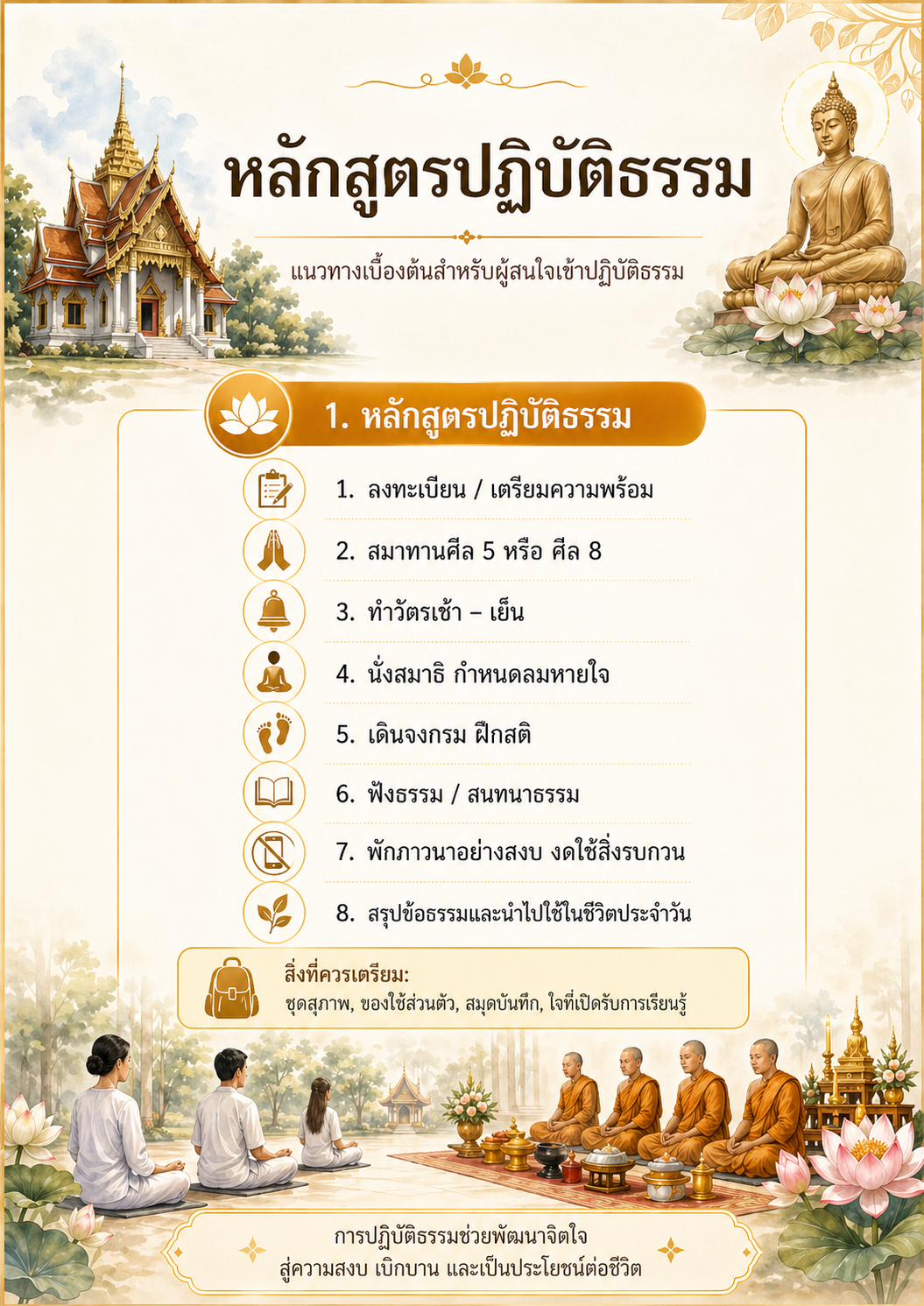 หลักสูตรปฏิบัติธรรม